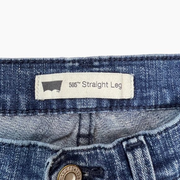 Levi’s 505 Straight Leg Blue Denim Size 27 4 Small Womens - Picture 12 of 13